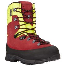 Haix - Brodequins de protection anti-coupures Protector Forest 2.1 gtx, Rouge/Jaune, Pointure 45