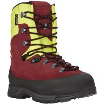 Haix - Brodequins de protection anti-coupures Protector Forest 2.1 gtx, Rouge/Jaune, Pointure 41