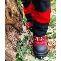 HAIX Schnittschutzstiefel / Schnittschutzschuhe Protector 2.0 in KOX Edition mit Gore-Tex Rot/Gelb Größe 44