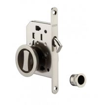 Hakenschloss für Schiebetüren, seidenmatt verchromt