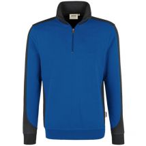 Zip-Sweatshirt Contrast Performance, royal, Unisex-Größe: m - Hakro