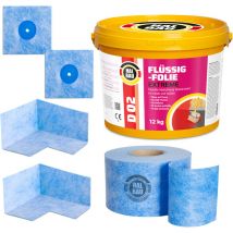 Dichtset für Duschabdichtung Bad Abdichtung Dichtband Flüssigfolie 12kg H318 - Halbau