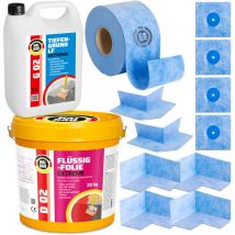 Dichtset für Duschabdichtung Bad Abdichtung Dichtband Flüssigfolie 20kg H326 - Halbau