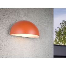 Trio - Halbrunde Downlight Außenwandleuchte Maas Apricot, Breite 27cm