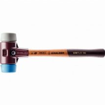 Mazza halder simplex morbida in tpe / gomma con corpo in ferro malleabile e manico in legno - D=40 mm - 3013.040
