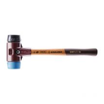 Martello a faccia morbida simplex L.330mm testa-D.40mm morbido / medio ho TPE-soft blu / Gu.schw.