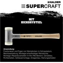 Halder - Rückschlagfreier Schonhammer Kopf ø: 35 / Gewicht g: 560