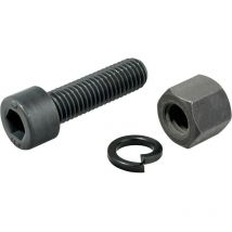Schraube, Mutter und Federring Set für ø 60 mm Tempergussgehäuse - Halder