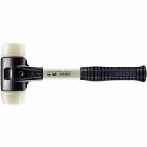 Halder - simplex Maza de nylon con carcasa de hierro maleable reforzado y mango de fibra de vidrio - D=50 mm - 3708.050