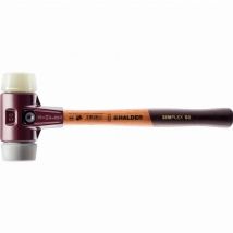 Halder - simplex maza tpe medio / superplástico con carcasa de hierro maleable y mango de madera - D=60 mm - 3038.060