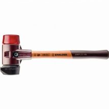 Simplex Mazza in gomma, con piede integrato / plastica, con alloggiamento in ferro malleabile e manico in legno di alta qualità - D=60 mm - 3026.260