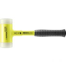 Supercraft-schonhammer, Mit Bruchsicherem Stahlrohrstiel, Gelb-fluoreszierend Beschichtet Und Ergonomisch Geformtem, Rutschsicherem Griff D=60 Mm 