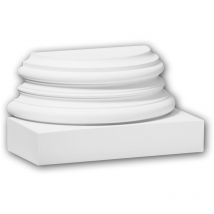 Profhome Decor - Half Column Base 117900 Profhome Column Decorative Element timeless classic design white - white