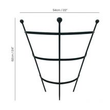 Half Peony Cage Support Frame - Black - Pack of 1