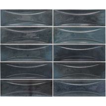 Faïence - hanoi - hanoi blue night - 6,5X20 arco