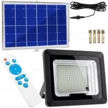 HALOGÈNE SOLAIRE AVEC DÉTECTEUR DE CRÉPUSCULE Lampe 100W 303 LED 5Ah aluminium