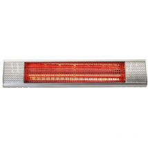 Bimar Halogenheizung für den Außenbereich 2000 W Edelstahlreflektor Aluminiumgehäuse 540 x 105 x 175 mm 2600 g