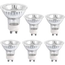 Halogenlampe GU10 35 w 230 v, 380 lm Warmweiß 2700 k, dimmbare Halogen-Spot-Glühbirne, für Schrankbeleuchtung, Ausstellungsbeleuchtung, 6 Stück