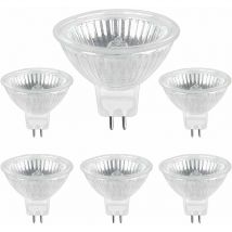 Gabrielle 800Lm Warmweiß 2700K Dimmbare Halogenlampe Gu5.3 50W 12V Halogenstrahler Mr16 6er-Pack