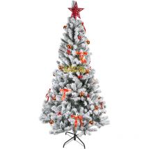 Haloyo 180 Cm Künstlicher Weihnachtsbaum, Künstlicher Weihnachtsbaum, Einfache Montage, Eisenständer, Für Schlafzimmer, Hochzeit, Party