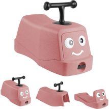 Cheval a bascule 3 en 1,Porteur enfants voiture,pour bebes,capacite de charge 36 kg,52x24x22.5cm,rose - Haloyo