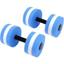 Rosvola - Eosnow 2 pièces eva haltère flottant à l'eau exercice de Yoga haltère en mousse d'eau outil de Fitness pour hommes femmes enfants bleu