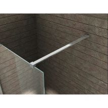 Haltestange 140 cm – verchromtes Messing – Duschwandhalterung – 140 cm, kürzbar