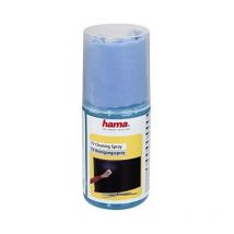 Hama - Spray de limpieza para pantallas de 200 ml y paño de microfibra 20x20 cm