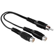 Hama - 00205183 Cinch-RCA audio Adaptateur [1x Cinch-RCA mâle - 2x adaptateur Cinch / rca] noir