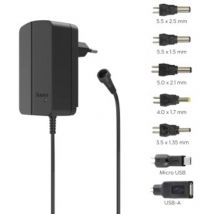 00223617 Bloc d'alimentation réglable 3 v, 4.5 v, 5 v, 7.5 v, 9 v, 12 v 2.25 a 27 w - Hama