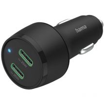 Car Charger 45W usb Ladegerät 45 w 2x usb-c usb pd Schwarz kfz, lkw - Hama