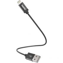 Câble de charge usb usb 2.0 Connecteur Lightning , usb-a mâle 0.20 m noir 00201578 - Hama