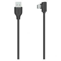 Hama - Câble usb-c, mâle usb-c - mâle usb-a, 90°, usb 2.0, 480 Mbit/s, 0,75m (00200646)