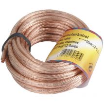Lautsprecherkabel 10m 2x 2,5mm Transparent Audio-Kabel - Hama