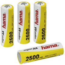 Batterie NiMH rechargeable Hama 4xAA 2500mAh