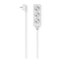 Hama - multiprise 3 positions schuko, fiche schuko, câble 1,4 mètres, blanc 00223000