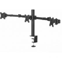 Hama - Support d'écran, 3 écrans, ajust. hteur, pivot./inclin., 13 - 27 (00118495)