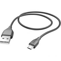 USB-Ladekabel usb 2.0 usb-a Stecker, USB-Micro-B Stecker 1.50 m Schwarz 00201586 - Hama