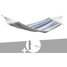 Amazonas - Hamac 1 place Samba marine en polycoton + Kit fixation Smartrope