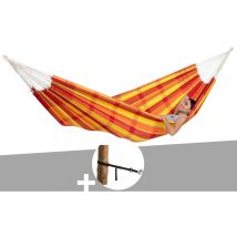 Amazonas - Hamac 2 places Barbados papaye + Kit attaches T-Strap