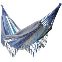 Hamac Detente - Hamac avec franges 2 personnes bleu
