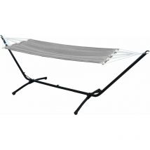 Amanka - Hamac avec Support - 310cm Support Hamac Acier - 190x80 Hamac Jardin Exterieur