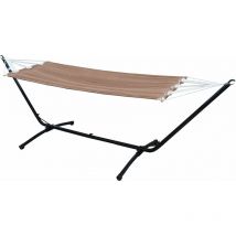 Amanka - Hamac avec Support - 310cm Support Hamac Acier - 190x80 Hamac Jardin Exterieur