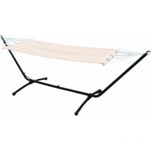 Amanka - Hamac avec Support - 310cm Support Hamac Acier - 190x80 Hamac Jardin Exterieur