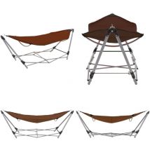 Hamac avec support pliable Marron - hamac - hamacs - Home & Living - Brun