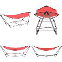 Hamac avec support pliable Rouge - hamac - hamacs - Home & Living - Rouge