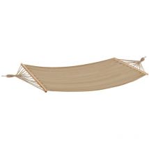 Harms - Canapé suspendu bois mat surface canapé salon de jardin terrasse beige l 280 cm 100kg