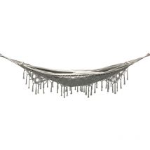 Hamac de jardin en coton à franges Boho