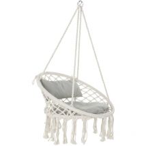 Dkd Home Decor - Silla Colgante Coton 82X62X123 100Kgs, Avec Coussi