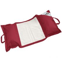 Deco Arts - Pouf piscine en Polyester 170x90 cm Rouge piment